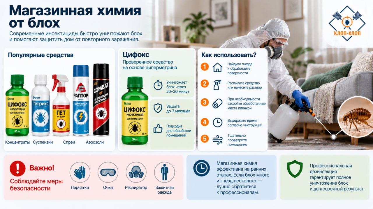 Магазинная химия от блох